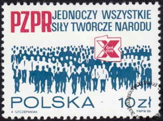X Zjazd PZPR znaczek numer 2887