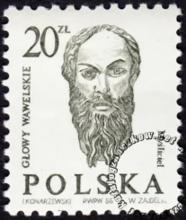 Głowy wawelskie znaczek numer 2888