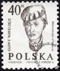 Głowy wawelskie znaczek numer 2889