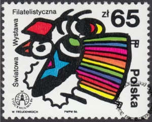 Światowa Wystawa Filatelistyczna Stockholmia 86 znaczek numer 2900