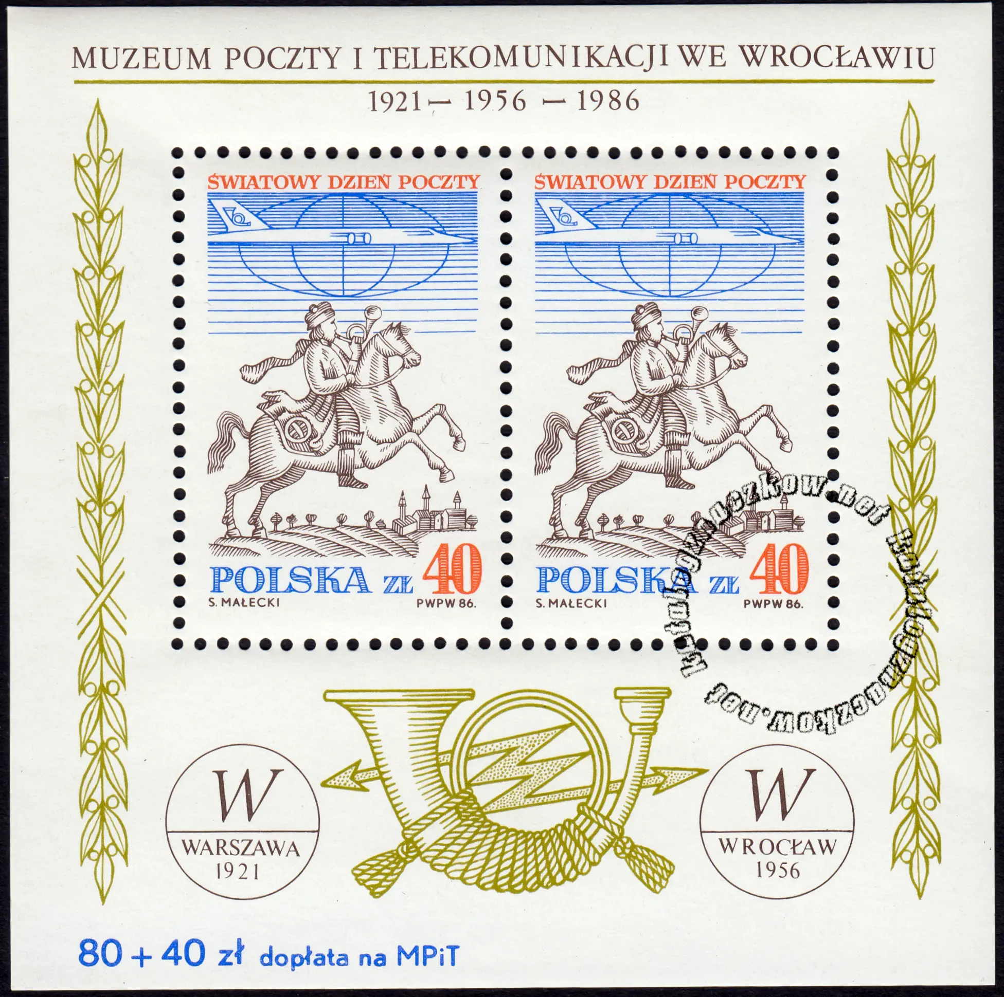 Światowy Dzień Poczty blok numer 87