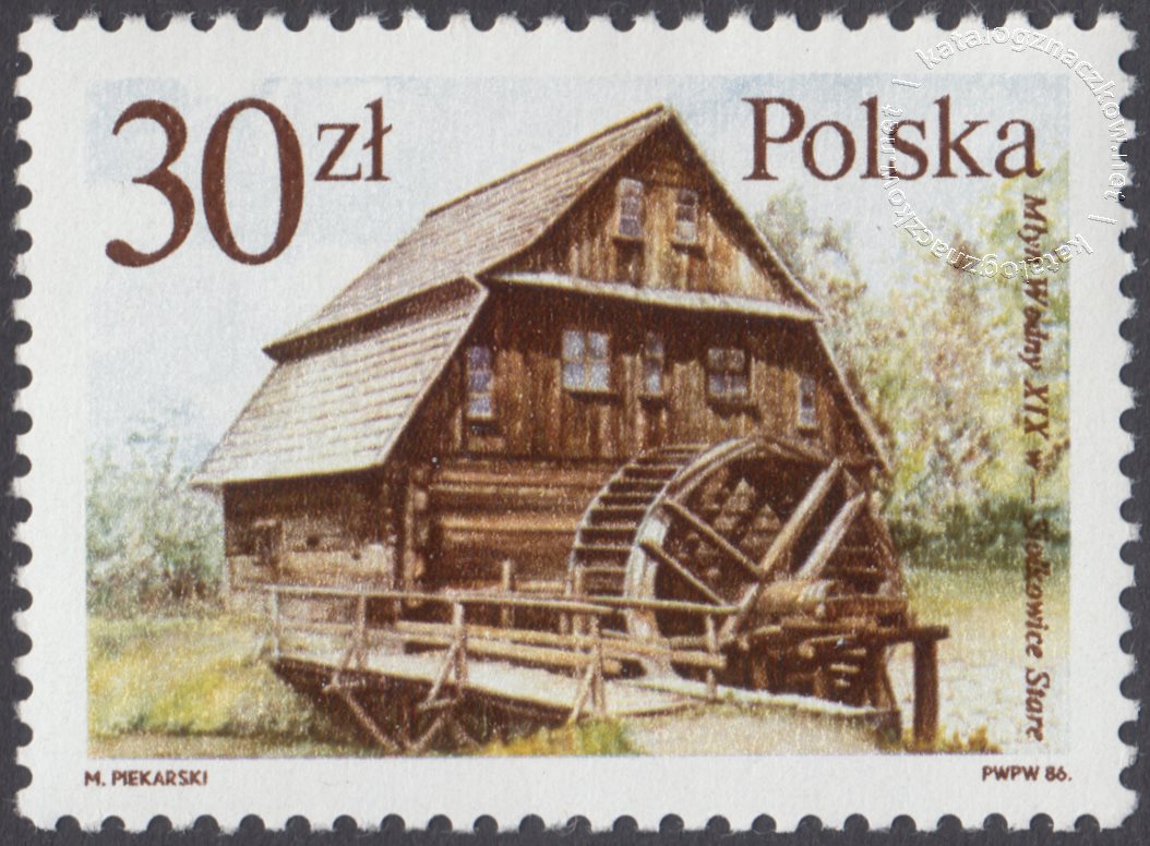 Polskie budownictwo drewniane znaczek nr 2917