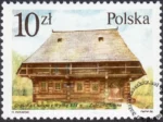 Polskie budownictwo drewniane znaczek numer 2914