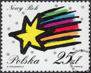 Nowy Rok 1987 znaczek numer 2920