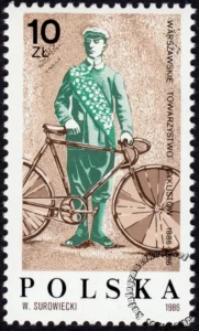 100 lecie Warszawskiego Towarzystwa Cyklistów znaczek numer 2923