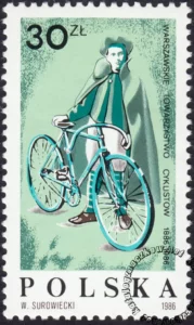 100 lecie Warszawskiego Towarzystwa Cyklistów znaczek numer 2925