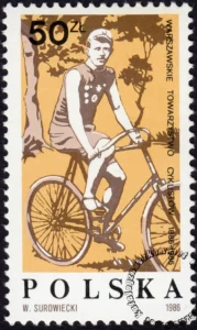 100 lecie Warszawskiego Towarzystwa Cyklistów znaczek numer 2926