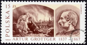 150 rocznica urodzin Artura Grottgera znaczek numer 2940