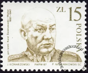 40 rocznica śmierci Karola Świerczewskiego znaczek numer 2941
