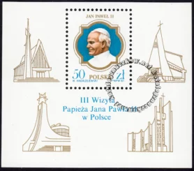 III wizyta papieża Jana Pawła II w Polsce blok numer 89