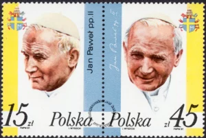 III wizyta papieża Jana Pawła II w Polsce znaczek numer 2951-2952