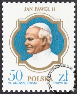 III wizyta papieża Jana Pawła II w Polsce znaczek numer 2953