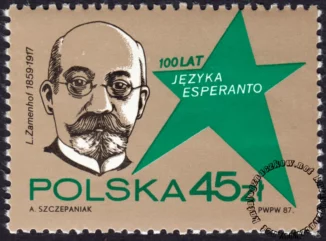 100 rocznica utworzenia języka esperanto znaczek numer 2956