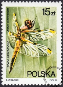 Ważki polskie znaczek numer 2987