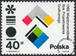Międzynarodowy Rok Projektowania Graficznego znaczek numer 2993