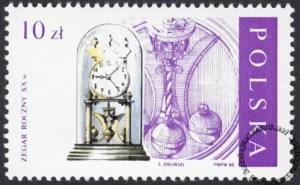 Stare zegary znaczek numer 2994