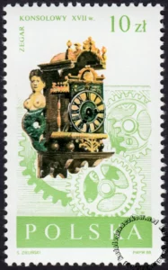 Stare zegary znaczek numer 2995