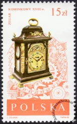 Stare zegary znaczek numer 2996