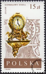 Stare zegary znaczek numer 2997