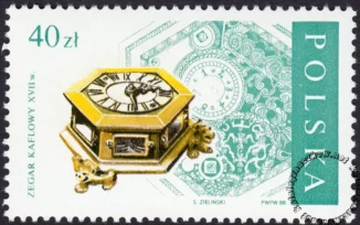 Stare zegary znaczek numer 2999