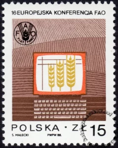 Europejska Konferencja FAO w Krakowie znaczek numer 3008