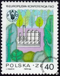 Europejska Konferencja FAO w Krakowie znaczek numer 3009
