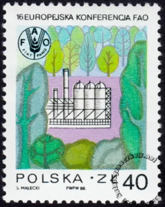 Europejska Konferencja FAO w Krakowie znaczek numer 3009