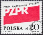 40 rocznica PZPR znaczek numer 3034