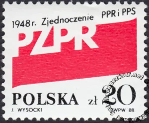 40 rocznica PZPR znaczek numer 3034