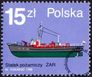 Statki pożarnicze znaczek numer 3037