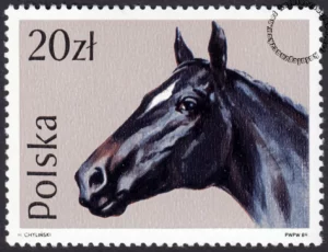 Konie znaczek numer 3044