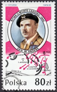 45 rocznica bitwy o Monte Cassino znaczek numer 3055