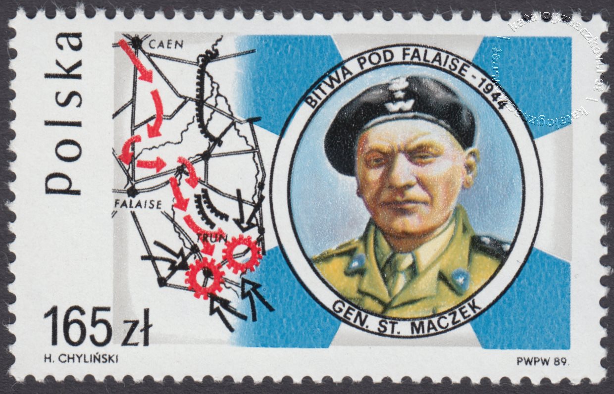 45 rocznica bitwy pod Falaise znaczek nr 3065