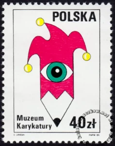Muzeum Karykatury w Warszawie znaczek numer 3072