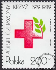 70 rocznica powstania PCK znaczek numer 3082