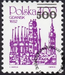 Wydanie przedrukowe znaczek numer 3086