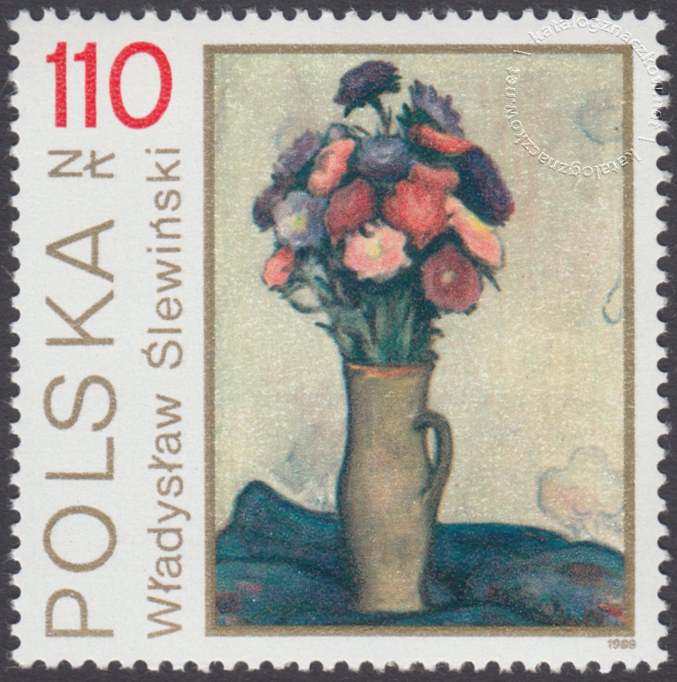 Kwiaty w malarstwie polskim znaczek nr 3095