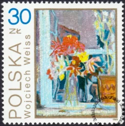 Kwiaty w malarstwie polskim znaczek numer 3090