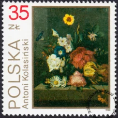 Kwiaty w malarstwie polskim znaczek numer 3091
