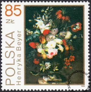 Kwiaty w malarstwie polskim znaczek numer 3094