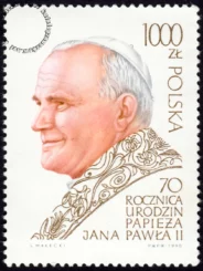 70 rocznica urodzin Papieża Jana Pawła II znaczek numer 3117