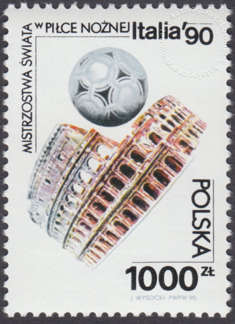 Mistrzostwa Świata w piłce nożnej we Włoszech znaczek nr 3210