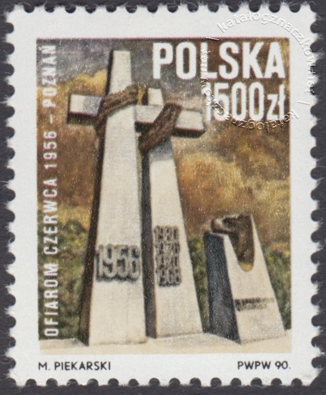 Pomnik w Poznaniu – Ofiarom Czerwca 1956 roku znaczek nr 3122