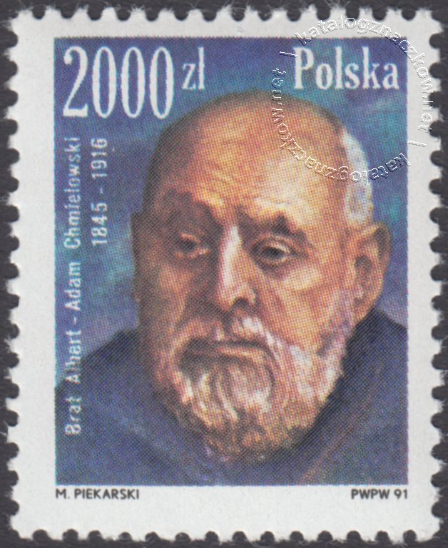floating hail Plain Święty Brat Albert – Adam Chmielowski znaczek nr 3169 – Katalog Polskich  Znaczków Pocztowych