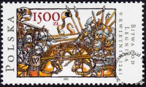 750 rocznica bitwy pod Legnicą znaczek numer 3170