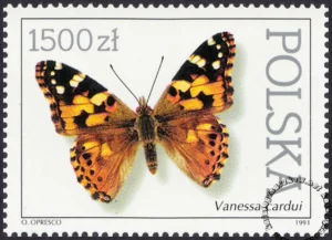 Motyle z kolekcji Instytutu Zoologii PAN w Warszawie znaczek numer 3197