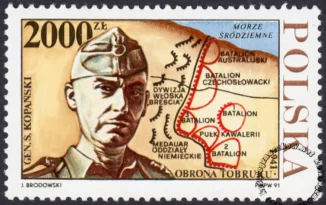 50 rocznica obrony Tobruku znaczek numer 3203