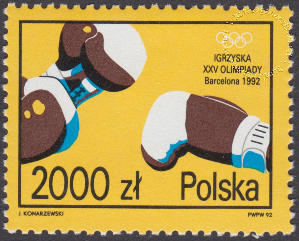 XXV Igrzyska Olimpijskie w Barcelonie znaczek nr 3241