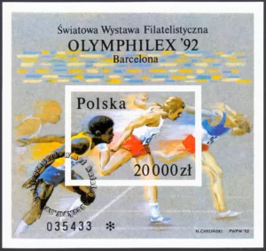 Światowa Wystawa Filatelistyczna Olymphilex 92 w Barcelonie blok numer 104A