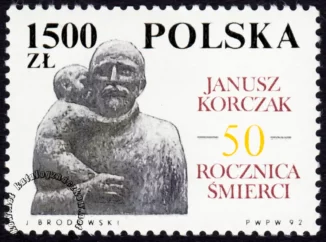 50 rocznica śmierci Janusza Korczaka znaczek numer 3245